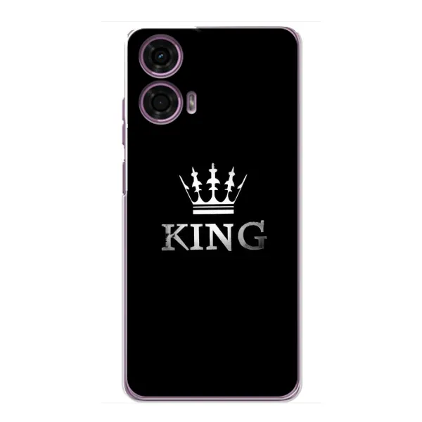 Чехол с принтом «KING» для Motorola MOTO G24 Power