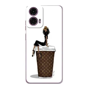 Чохли Луі Вітон для Motorola MOTO G24 Power (AlphaPrint - LOUIS VUITTON) (кава LOUIS VUITTON)