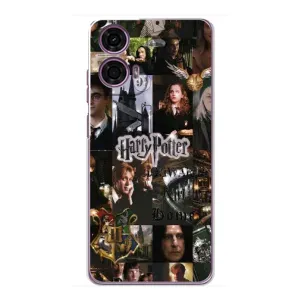 Чехол с принтом «коллаж Гарри Поттер» для Motorola MOTO G24 Power