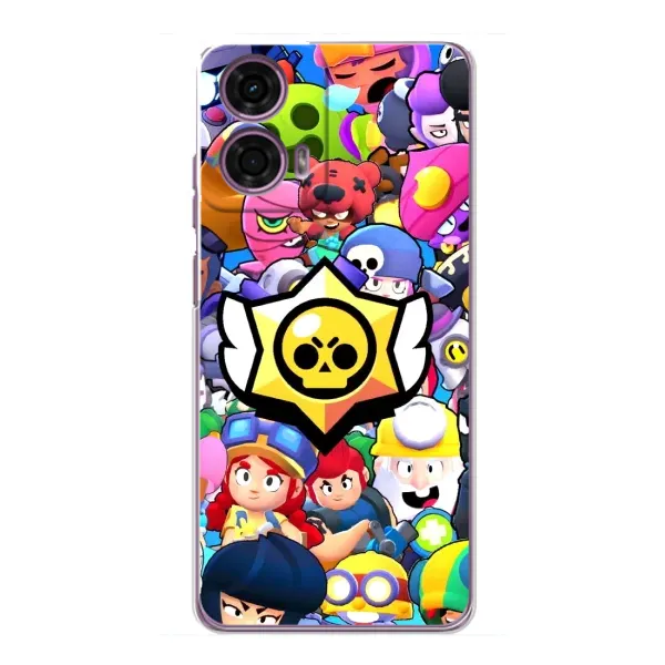 Чехол с принтом «Лого Brawl Stars» для Motorola MOTO G24 Power