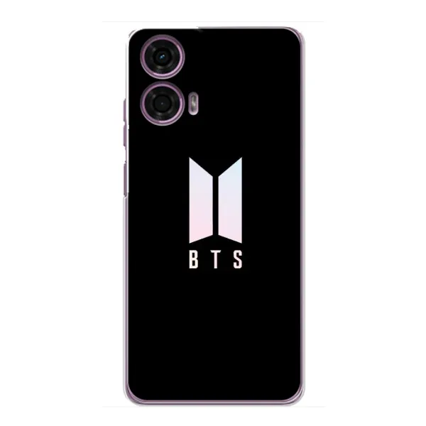 Чехол с принтом «Лого BTS» для Motorola MOTO G24 Power Чехол с принтом «Лого BTS» для Motorola MOTO G24 Power