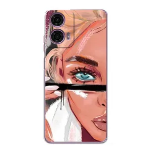 Чехол с печатью для Motorola MOTO G24 Power - (Мода) (AlphaPrint)