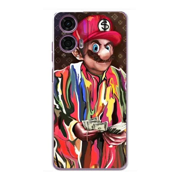 Чехол с принтом «Mario LV» для Motorola MOTO G24 Power
