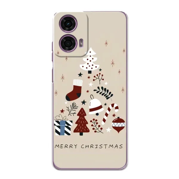 Чохол з принтом «Merry Christmas» для Motorola MOTO G24 Power