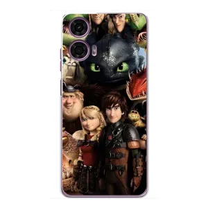 Чохол з принтом «Персонажі дракона» для Motorola MOTO G24 Power
