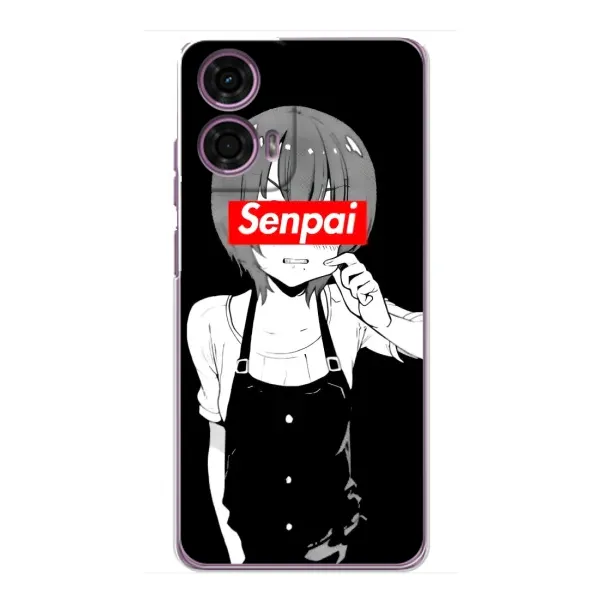 Чохол з принтом «Senpai» для Motorola MOTO G24 Power