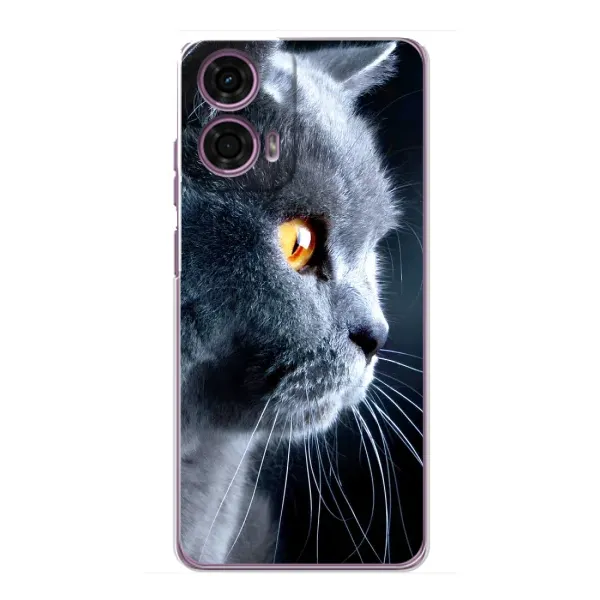 Чехол с принтом «Серый Кот» для Motorola MOTO G24 Power Чехол с принтом «Серый Кот» для Motorola MOTO G24 Power
