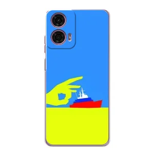Чехол с принтом «Щелбан кораблю» для Motorola MOTO G24 Power