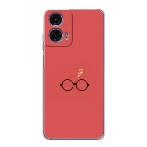Чохол з принтом «шрам та окуляри» для Motorola MOTO G24 Power