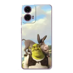 Чохол з мультфільмом Шрек на Motorola MOTO G24 Power (Шрек та Осел)