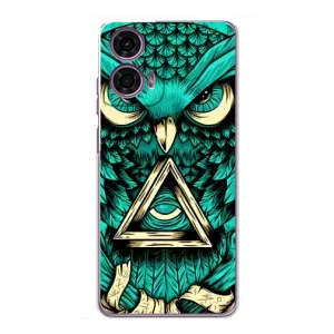 Чехол с принтом «Сова с глазом» для Motorola MOTO G24 Power