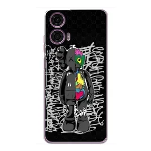 Чехол с принтом «Стиль Bearbrick» для Motorola MOTO G24 Power