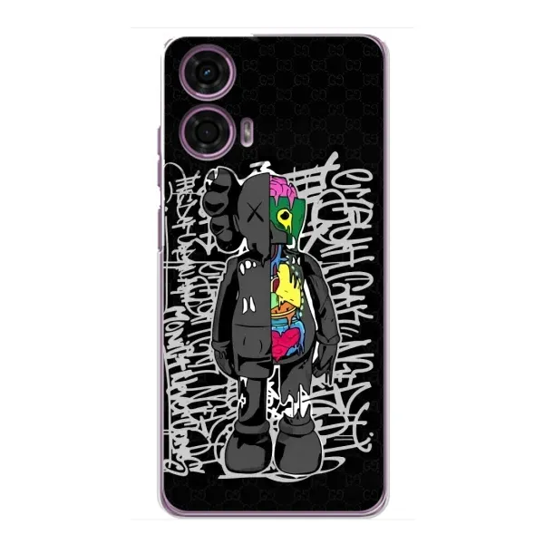 Чехол с принтом «Стиль Bearbrick» для Motorola MOTO G24 Power