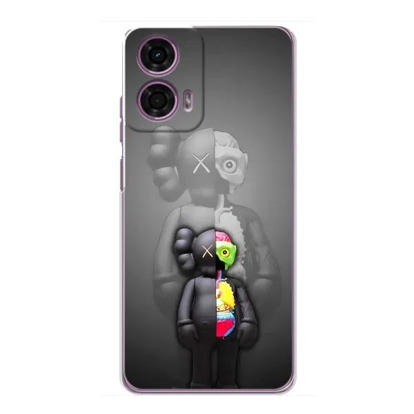 Чехол с принтом «Тело Bearbrick» для Motorola MOTO G24 Power
