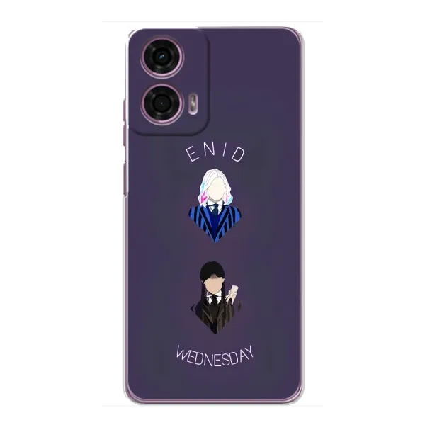 Чохол з принтом «Венздей і подруга» для Motorola MOTO G24 Power
