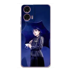 Чохол з принтом «Венздей з парасолькою» для Motorola MOTO G24 Power