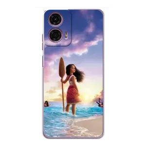 Чохол з мультфільмом Ваяна Motorola MOTO G24 Power (Моана з веслом)
