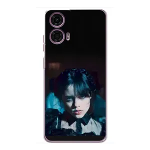 Чохол з принтом «погляд Венздей» для Motorola MOTO G24 Power