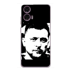 Чехол для Motorola MOTO G24 Power (AlphaPrint - с принтом Зеленского)