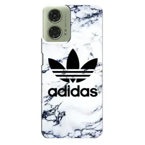 Чохли Адидас для Motorola MOTO G24 (AlphaPrint) (Адідас на мраморі)