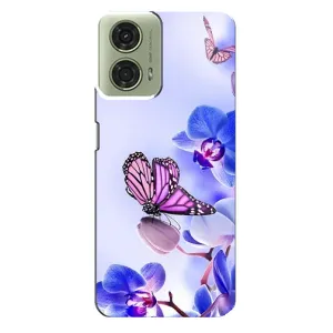 Чохли з квітами для Motorola MOTO G24 (VPrint) (Метелик на квітах)