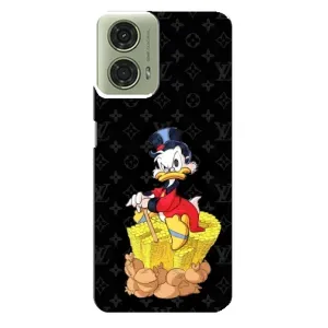 Чехли для Motorola MOTO G24 - Скрудж МакДак Louis Vuitton (PREMIUMPrint) (Богатство Макдака)
