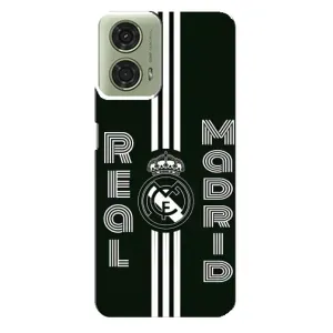 ФК Реал Мадрид чехлы для Motorola MOTO G24 (AlphaPrint) (черно белый Реал)
