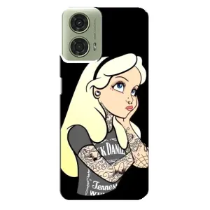 Чохол з друком для Motorola MOTO G24 - (Мода) (AlphaPrint) (Дівчина в тату)