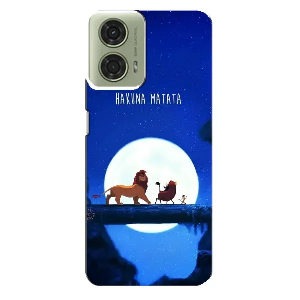 Чохол з принтом «Хакуна Матата» для Motorola MOTO G24 Чохол з принтом «Хакуна Матата» для Motorola MOTO G24