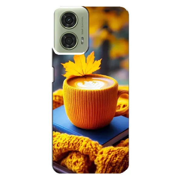 Чехол с принтом «Кофе на желтом пледе» для Motorola MOTO G24 Чехол с принтом «Кофе на желтом пледе» для Motorola MOTO G24