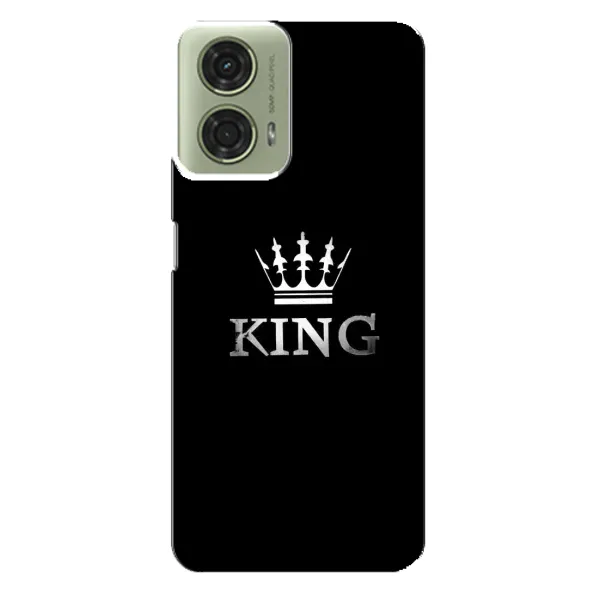 Чохол з принтом «KING» для Motorola MOTO G24