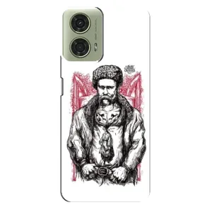 Чехлы для Motorola MOTO G24 с принтом Тараса Шевченко (AlphaPrint) (Козак Шевченко)
