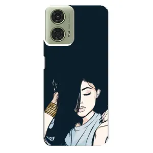 Чохол з друком для Motorola MOTO G24 - (Мода) (AlphaPrint) (Гарна дівчина)