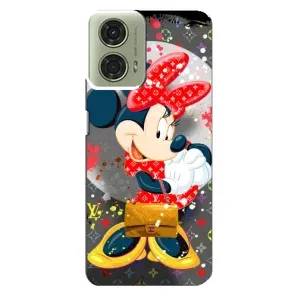 Чохол Disney Mouse Motorola MOTO G24 (PREMIUMPrint) (Minni з бантіком)