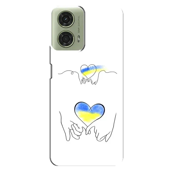 Чохол з принтом «Мир Україні» для Motorola MOTO G24