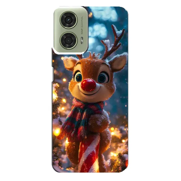 Чохол з принтом «Олень з шарфом» для Motorola MOTO G24
