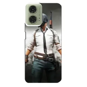 Чеjхол PUBG для Моторола МОТО G24 (AlphaPrint) (Пабг мен)