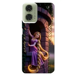 Чохол Рапунцель для Motorola MOTO G24 (Рапунцель на вежі)
