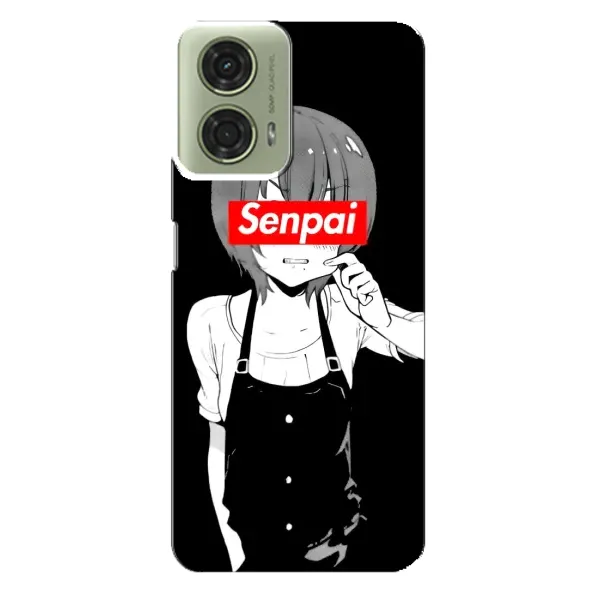 Чехол с принтом «Senpai» для Motorola MOTO G24 Чехол с принтом «Senpai» для Motorola MOTO G24