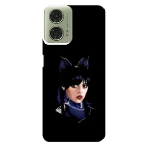 Чохли Венсдей на Motorola MOTO G24 Уенсдей (AlphaPrint) (серйозна Венздей)