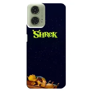 Чохол з мультфільмом Шрек на Motorola MOTO G24 (Відпочиваючий Шрек)