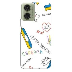Чехлы Доброго вечора, ми за України для МОТО Джи 24 (AlphaPrint) (Стикер)