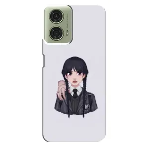 Чохли Венсдей на Motorola MOTO G24 Уенсдей (AlphaPrint) (Венздей і Річ)