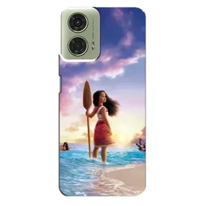 Чехол с принтом «Моана с веслом» для Motorola MOTO G24