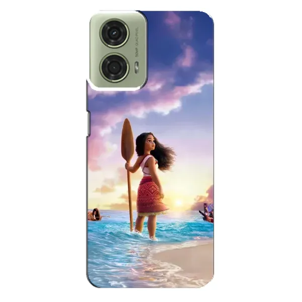 Чехол с принтом «Моана с веслом» для Motorola MOTO G24