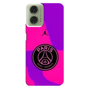 Чехлы PSG для Motorola MOTO G24 (AlphaPrint) (яркий ПСЖ)