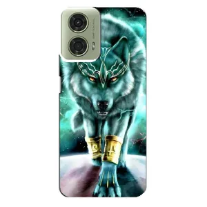 Защитные чехлы для МОТО Джи 24 (AlphaPrint) (ХИТ продаж) ВОЛК