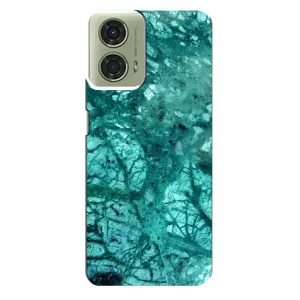 Мраморний чехол на Motorola MOTO G24 (VPrint) (Зелений мрамор)