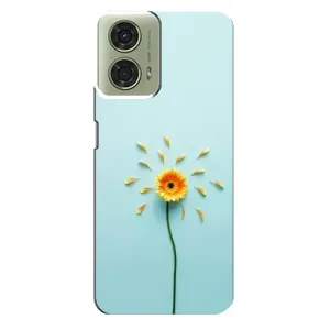 Чохли з квітами для Motorola MOTO G24 (VPrint) (Жовта квітка)