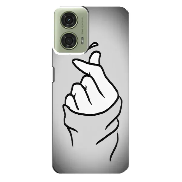 Чехол с принтом «Значок Love» для Motorola MOTO G24
